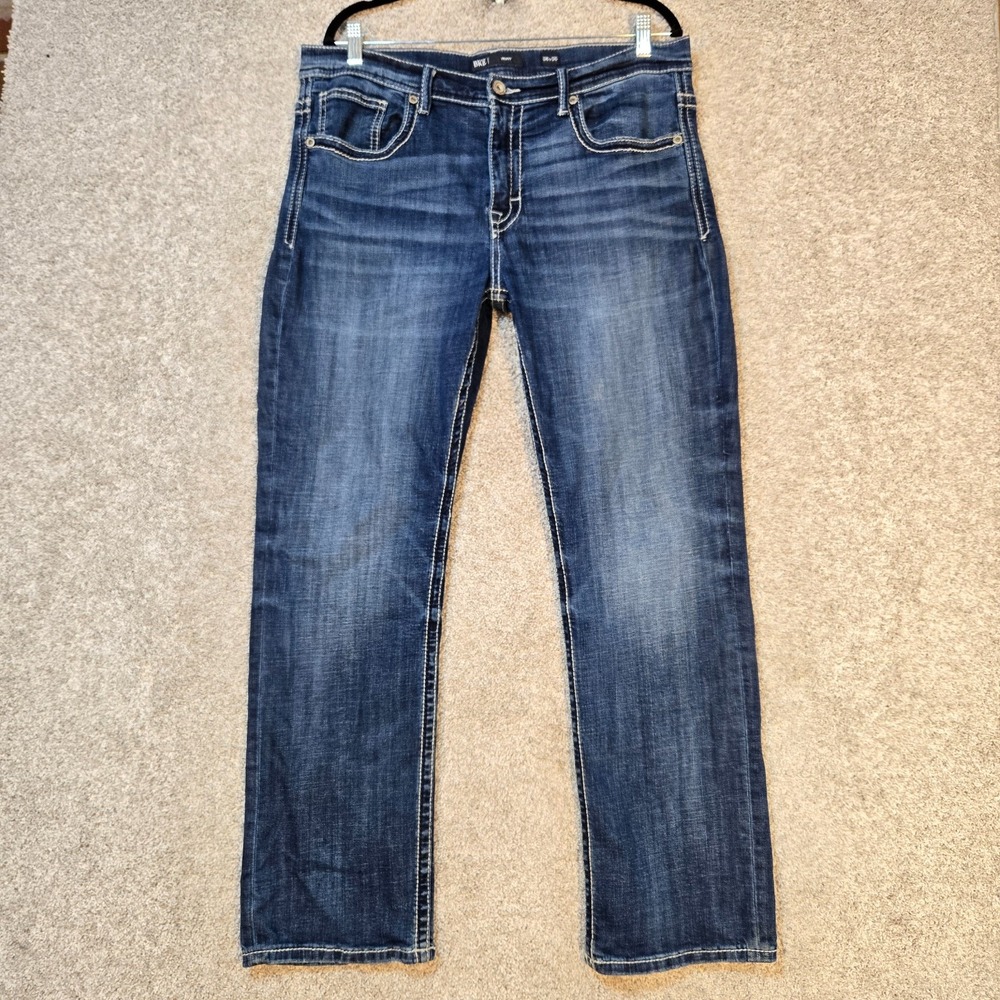 BKE Henry Jeans Mens 36x30 Blue Regular Straight Stretch